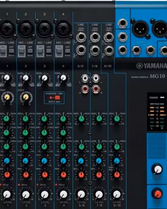 Yamaha MG10 Mixer Audio  Nero