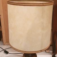 Lampada da tavolo vintage legno e metallo