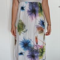 vestito bianco lungo