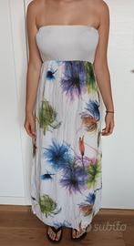 vestito bianco lungo