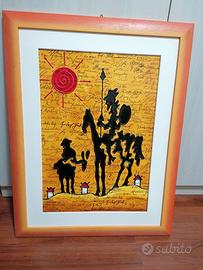 Quadro pablo picasso don chisciotte e sancho panza