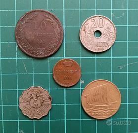 Monete lotto mondo antiche 800-900 anteguerra