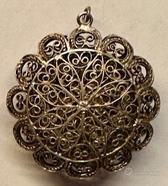 Portarosario antico  in filigrana - Ag 800