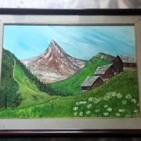 Quadro Paesaggistico Montano - Olio su Tela