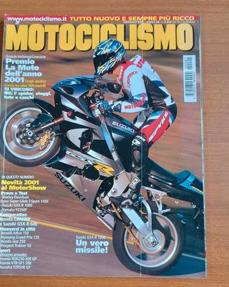 Motociclismo 2001 suzuki gsx r 1000 honda cbr600f 