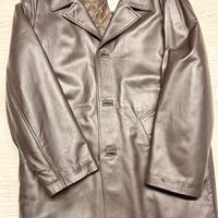 Giaccone invernale vera pelle marrone uomo/donna