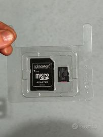 Micro SD 128gb Kingston con adattatore