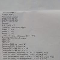 Stock di -catene-pignoni-corone