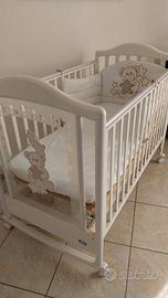 Lettino PALI bianco con orsetto