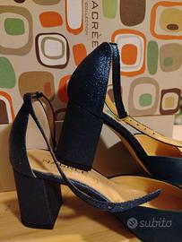 Scarpe donna décolleté blu, nuovissime