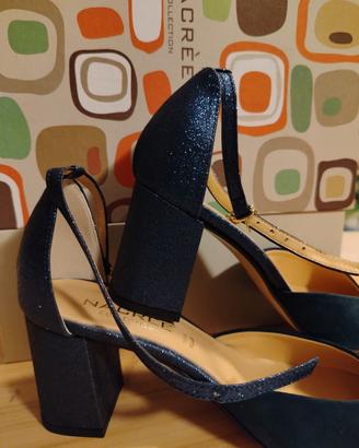 Scarpe donna décolleté blu, nuovissime