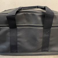 Borsone ecopelle blu 50x30x30, sport o viaggio