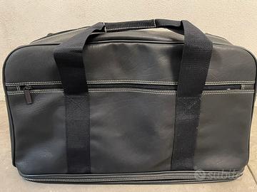 Borsone ecopelle blu 50x30x30, sport o viaggio