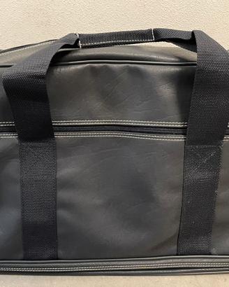 Borsone ecopelle blu 50x30x30, sport o viaggio