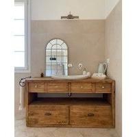 Mobile bagno in legno massello di abete 150x50 h80
