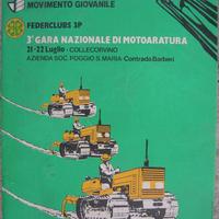 Brochure 3^ gara nazionale di motoaratura 1984