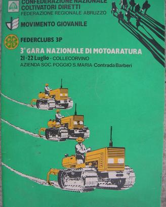 Brochure 3^ gara nazionale di motoaratura 1984