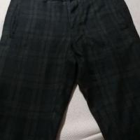 pantalone a righe nero