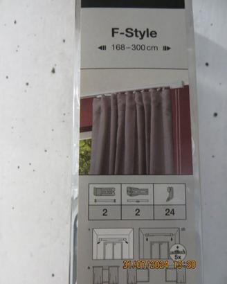 Binario estensibile per tende  168/300 cm