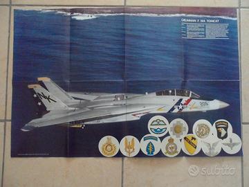 3 maxi POSTER AEREI DA GUERRA MONOGRAFICI 88x85