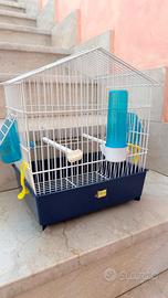 Gabbia per canarini e piccoli uccelli completa