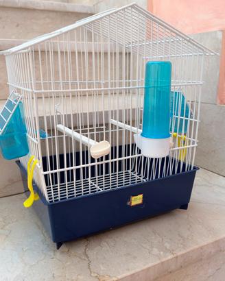 Gabbia per canarini e piccoli uccelli completa