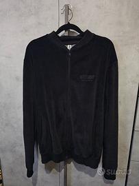 Felpa Moschino uomo nera ciniglia