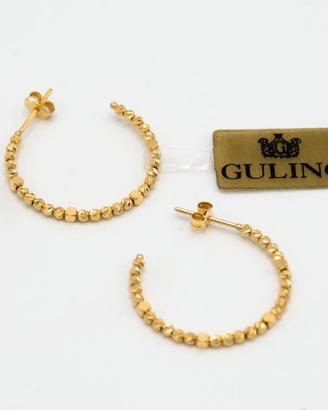 Orecchini cerchio oro giallo 750 18 kt E.125