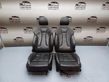 Sedili anteriori in pelle nera audi a3 8v cabrio 2