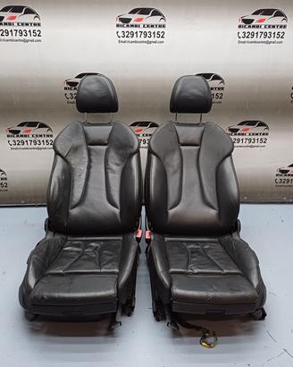 Sedili anteriori in pelle nera audi a3 8v cabrio 2