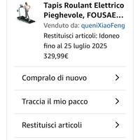 tapisrulant nuovo imballato 3pz 