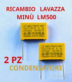 2 CONDENSATORI RICAMBIO 0.82uf LAVAZZA MINU LM500