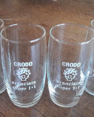 6 BICCHIERI CRODO ARANCIATA SUPER 1 + 1  VINTAGE