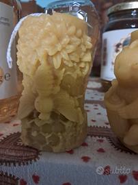 candele di cera d'api