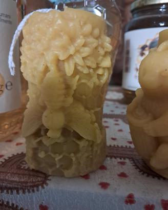 candele di cera d'api
