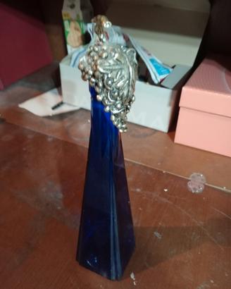 Bottiglia blu tappo metallo 