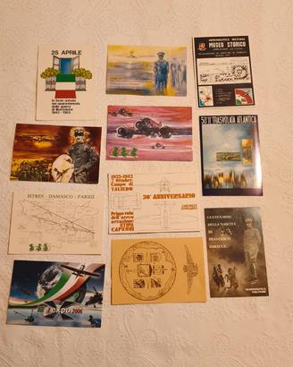 11 Cartoline a tema Aviazione Italiana