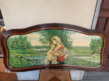 Quadro capoletto d’epoca Madonna con Bambino
