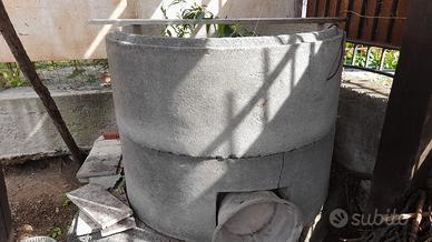 coppia di cerchioni in cemento e ferro 