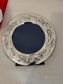 Cornice/specchio in argento