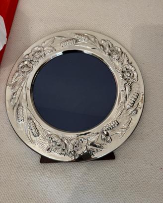 Cornice/specchio in argento