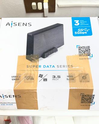 Box Esterno Hard Disk 3.5 AISENS ASE-3530B USB 3.0