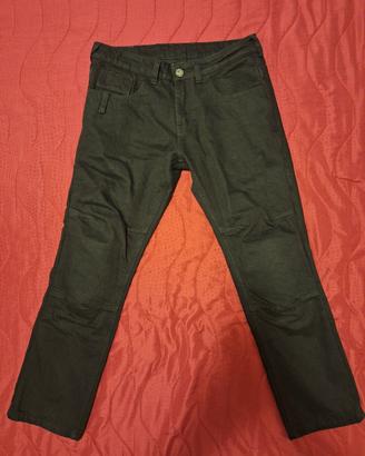 pantaloni jeans moto con protezioni  taglia 48