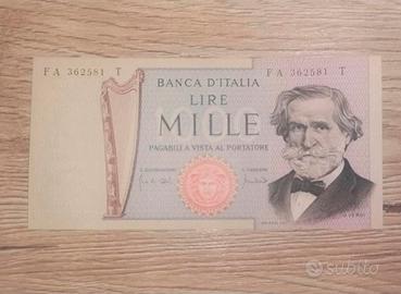 1000 Lire Giuseppe Verdi fior di stampa