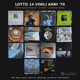 Lotto 14 vinili rock prog anni 70 prime stampe