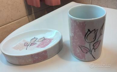 SET PORTASPAZZOLINO + PORTASAPONE