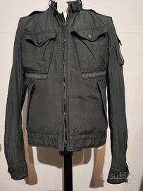 Giubbotto biker in cotone e nylon Museum
