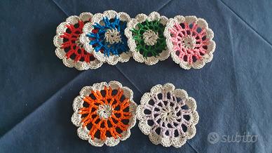 Set Sottobicchieri uncinetto