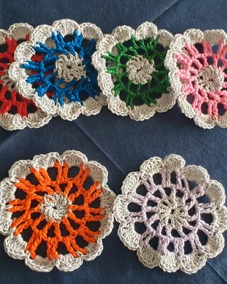 Set Sottobicchieri uncinetto