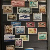 Francobolli con aerei